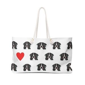 Weekender Tote Bag with Bernese Mountain Dog